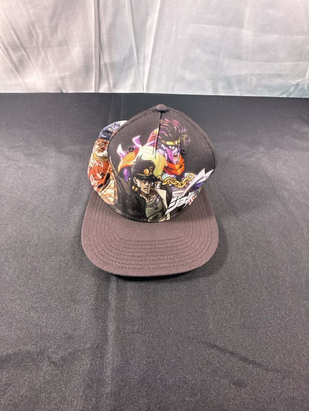 Jojo's Bizarre Adventure Snapback Hat Black One Size